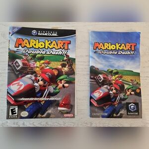 Nintendo Gamecube Mario Kart Double Dash Instruction Book & Game Cover ONLY!